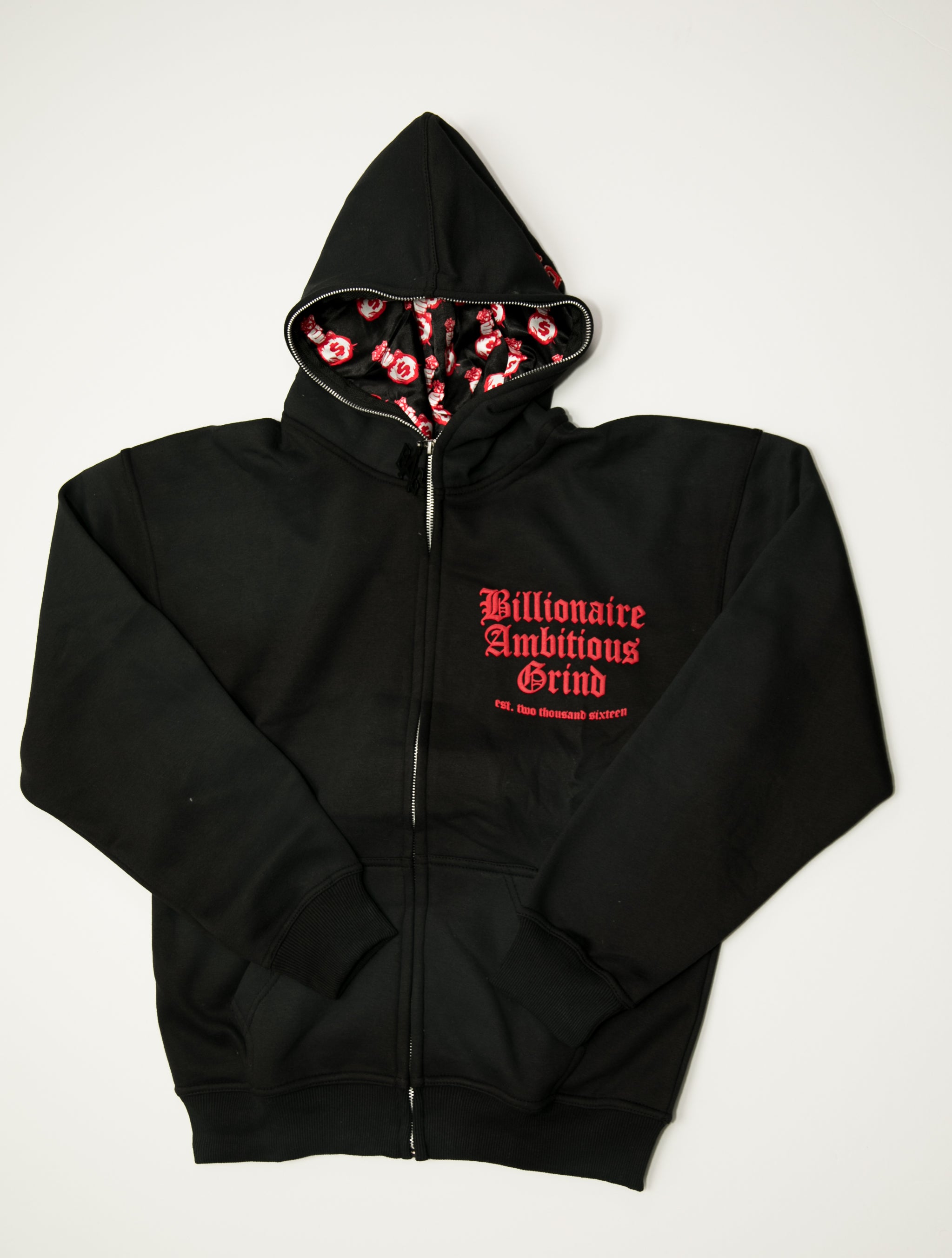 Black Red and White  Premium 💰 Full Zip Jogger outfit