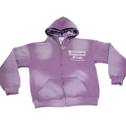 Lavender and White Premium Full Zip Jogger Outfit