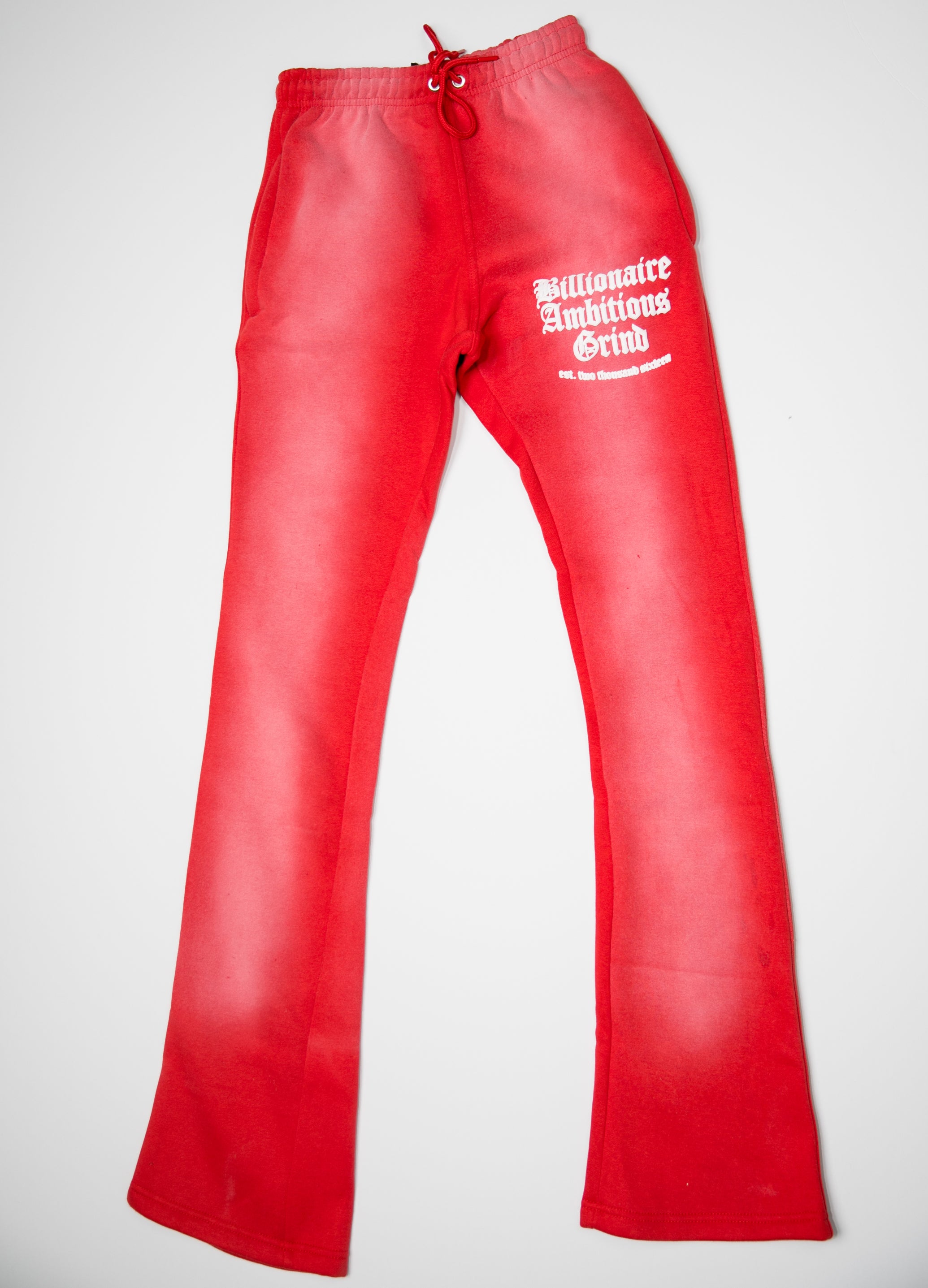 Red and White Premium Full Zip Jogger Outfit