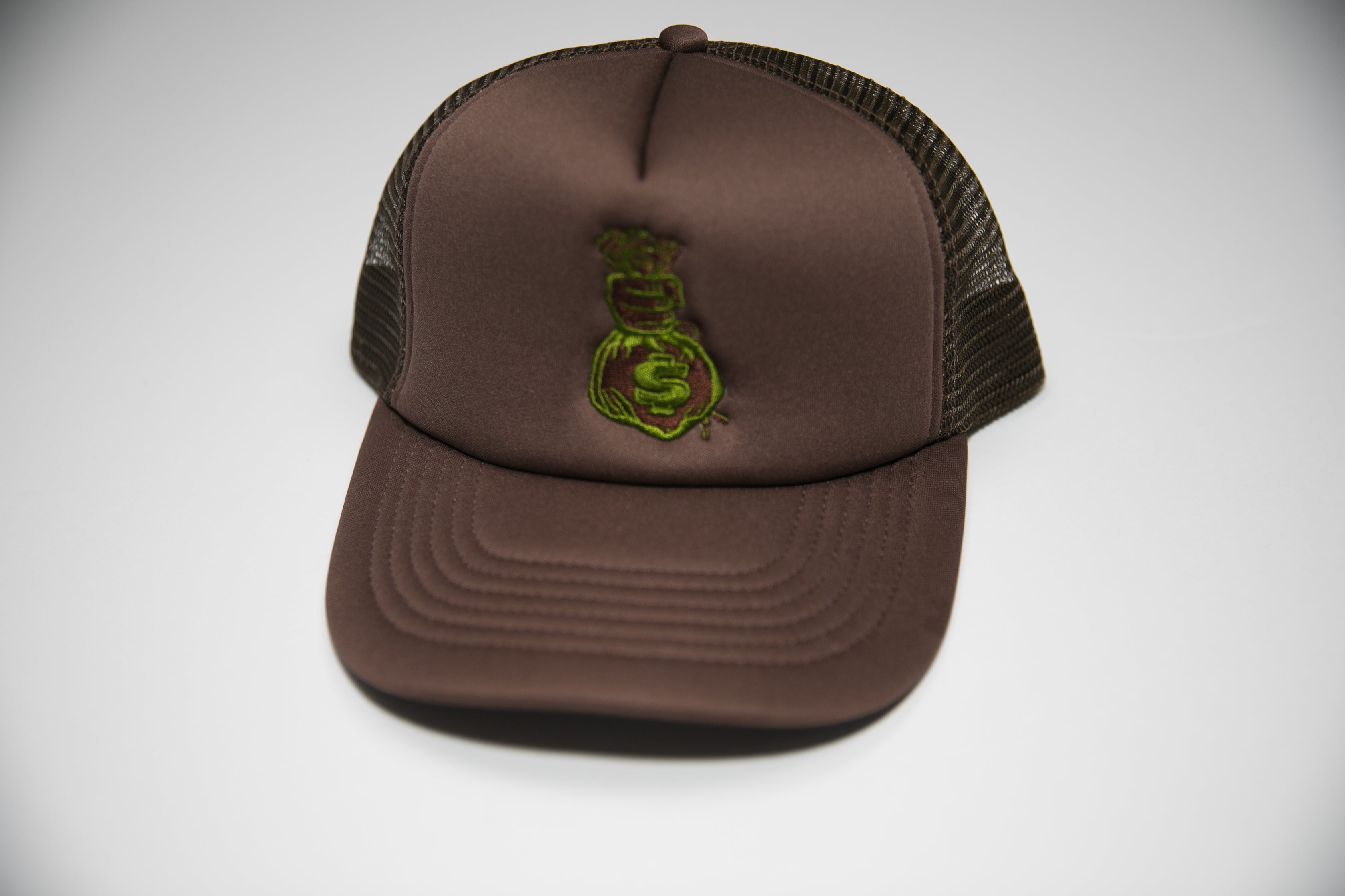 Brown and Green Trucker Hat