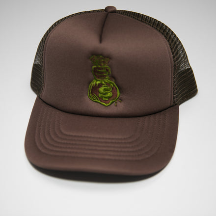 Brown and Green Trucker Hat